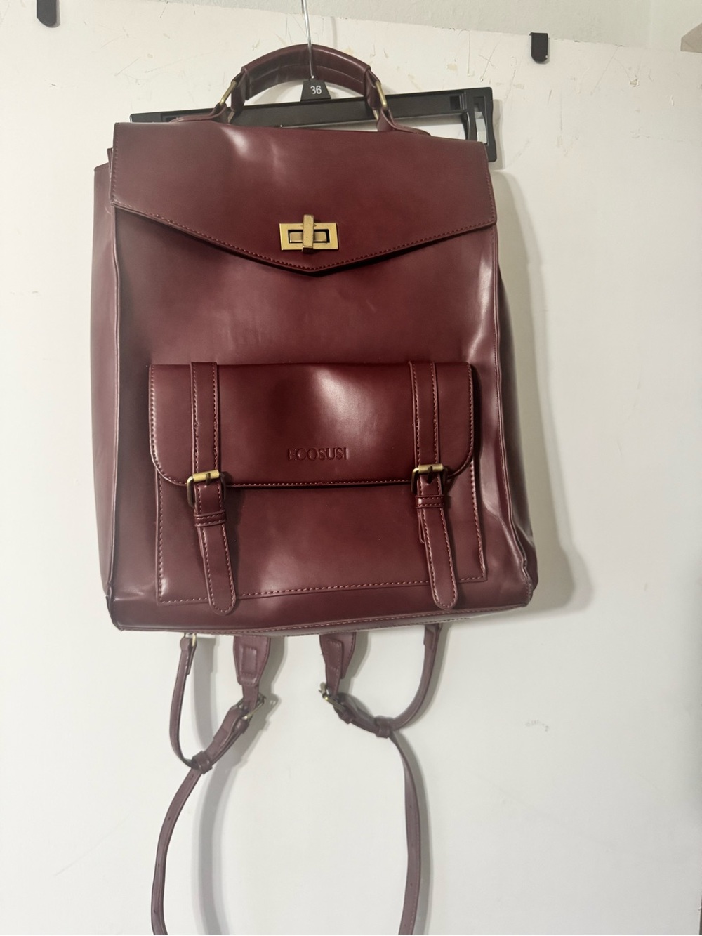 Ecosusi Aria Backpack with Gold Hardware